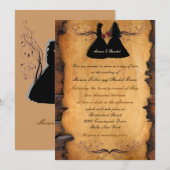 Cowgirl Brides Custom Lesbian Wedding Invitations Kaart (Voorkant / Achterkant)