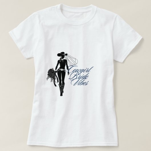 Cowgirl Bridesmaid T-shirt (Design voorkant)