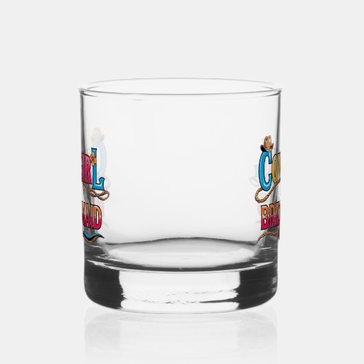 Cowgirl Bridesmaid Whisky Glas (Links)