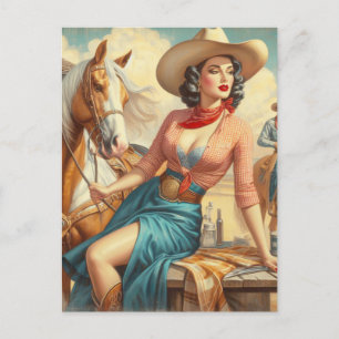 Cowgirl Briefkaart