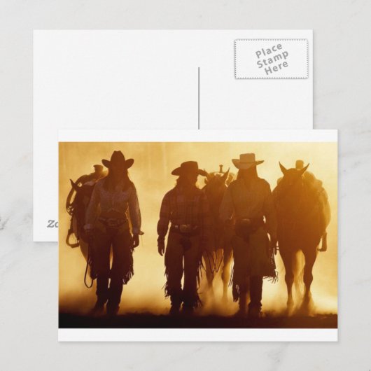 Cowgirl briefkaart (Voorkant / Achterkant)