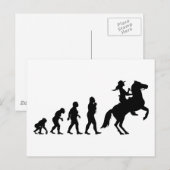 Cowgirl Briefkaart (Voorkant / Achterkant)