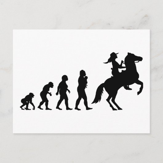 Cowgirl Briefkaart (Voorkant)