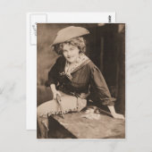  cowgirl briefkaart (Voorkant / Achterkant)