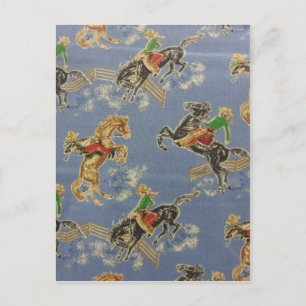 Cowgirl Bronc Rider Briefkaart