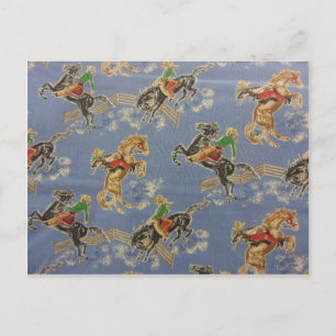 Cowgirl Bronc Rider Briefkaart