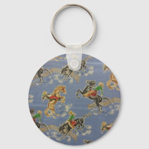 Cowgirl Bronc Rider Sleutelhanger