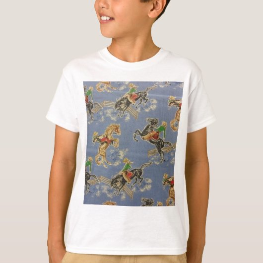 Cowgirl Bronc Rider T-shirt (Voorkant)