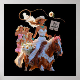 Cowgirl Bruid – Zomer Rit naar Liefde” Poster