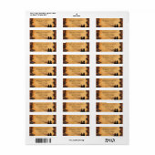 Cowgirl bruiden aangepaste bruiloft retour adres etiket (Full Sheet)
