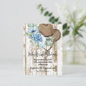 cowgirl bruidsfeest uitnodiging (Staand voorkant)