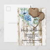 cowgirl bruidsfeest uitnodiging (Voorkant / Achterkant)