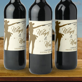 Cowgirl Bruidsmeisjardag met Zwepen & Wijn Etiket