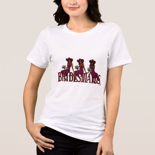 Cowgirl Bruidsmeisje Vibes T-shirt (Voorkant)