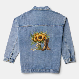 Cowgirl bruiloft Denim jas Denim Jacket