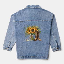 Cowgirl bruiloft Denim jas Jacket