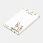 Cowgirl Bruin Geruit Strepen Paard Post-it® Notes (Schuin)