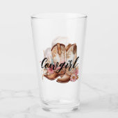 Cowgirl Bruin western Cowboy laarzen Glas (Voorkant)