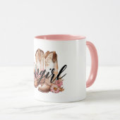 Cowgirl Bruin western Cowboy laarzen Mok (Voorkant rechts)