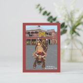 Cowgirl Bullrider Briefkaart (Staand voorkant)