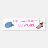 Cowgirl Bumpersticker (Voorkant)