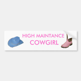 Cowgirl Bumpersticker