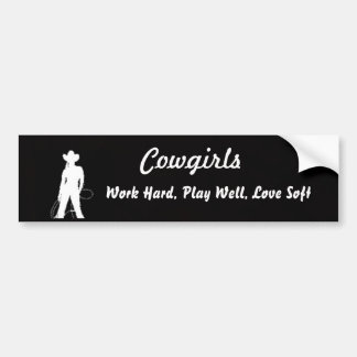 Cowgirl Bumpersticker
