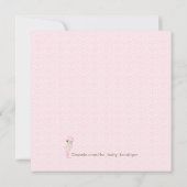 Cowgirl Burlap Baby shower Kaart (Achterkant)