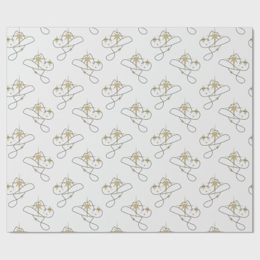 Cowgirl Cadeaupapier (Vlak)