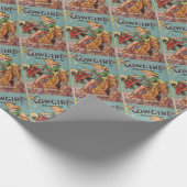 Cowgirl Cadeaupapier (Hoek)