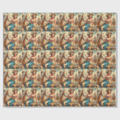  Cowgirl Cadeaupapier (Vlak)