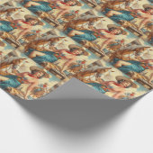  Cowgirl Cadeaupapier (Hoek)