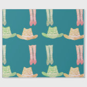 Cowgirl Cadeaupapier (Vlak)