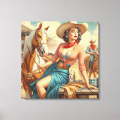 Cowgirl Canvas Afdruk (Voorkant)