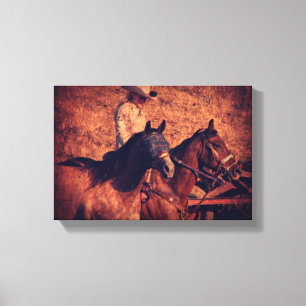 Cowgirl Canvas Afdruk