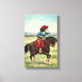  Cowgirl Canvas van 9 x 14,5 inch Afdruk (Voorkant)