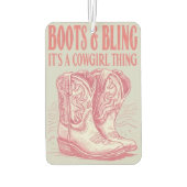 Cowgirl Car Freshner Luchtverfrisser (Achterkant)