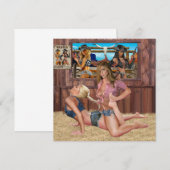 COWGIRL CATFIGHT WRESTLAND #1 KAART (Voorkant / Achterkant)
