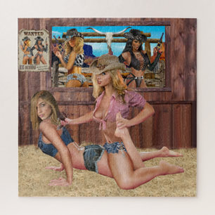 COWGIRL CATFIGHT WRESTLAND #2 LEGPUZZEL