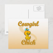 Cowgirl Chick Briefkaart (Voorkant / Achterkant)
