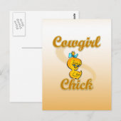 Cowgirl Chick Briefkaart (Voorkant / Achterkant)