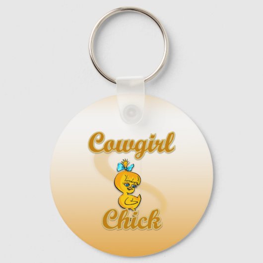 Cowgirl Chick Sleutelhanger (Voorkant)