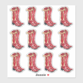 Cowgirl Christmas Envelope Seal Sticker