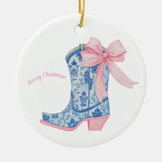 Cowgirl Christmas Ornament (Voorkant)