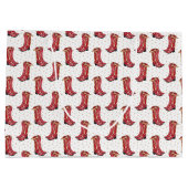 Cowgirl Christmas Waterverf Groot Cadeauzakje (Achterkant)