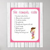 Cowgirl Code Poster (Voorkant)