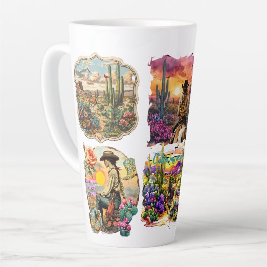 Cowgirl coffee latte mok (Linkerhoek)