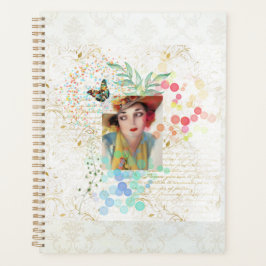 Cowgirl Collage in de Art Deco stijl. Planner