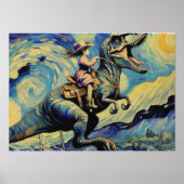 Cowgirl Comet - Celestial Dino Ride Poster (Voorkant)