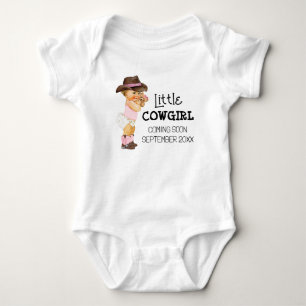 Cowgirl Coming Soon Zwangerschap Aankondiging Romper